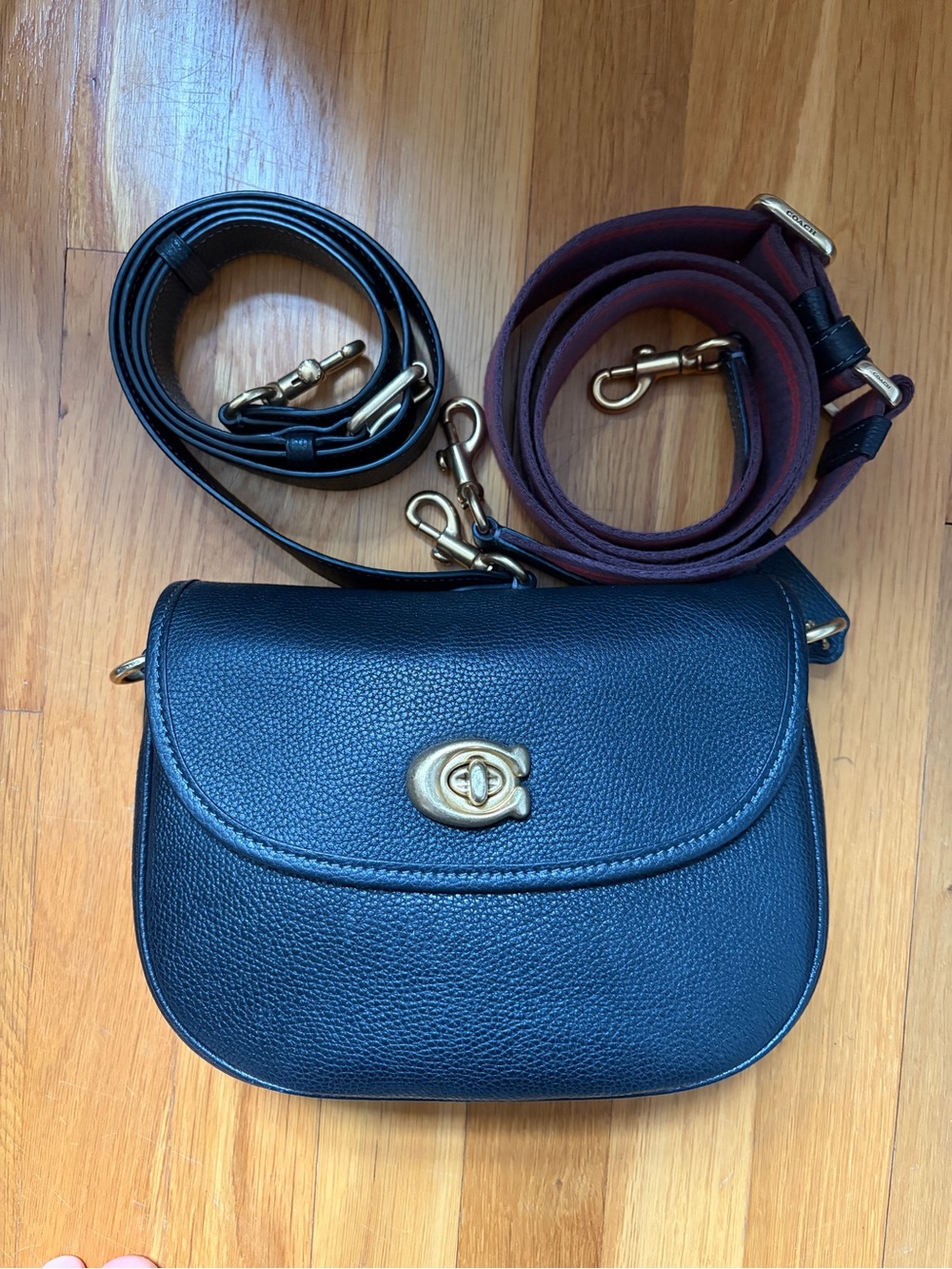 Coach Black Willow Leather Crossbody bag